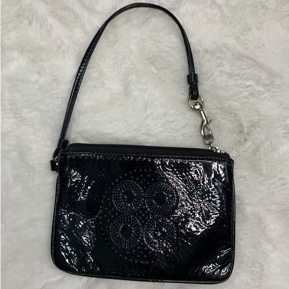 COACH Black Wristlet - Picture 1 of 5